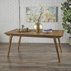 NicBex Outdoor Dining Table,Square/Rectangular Patio Table with Acacia Wood Top for 3-4 Person,Outdoor Furniture - 4 of 4
