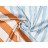 Allegra K Women's Stripe Print Square Scarves Head Scarf Neckerchief - 4 of 4