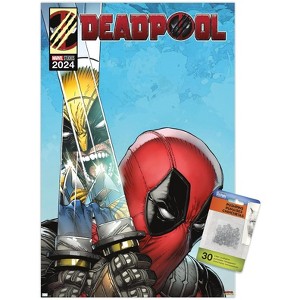 Trends International Marvel Deadpool & Wolverine - Homage Cover Deadpool Swords Unframed Wall Poster Prints - 1 of 4