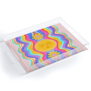 Sewzinski Solar Power 15.5" x 12" Acrylic Tray - Deny Designs - 1 of 4