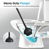 2 in 1 toilet plunger and brush set, extended handle plunger, toilet brush plunger set, bathroom cleaning tools, toilet brush plunger combination - 2 of 4