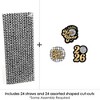 Big Dot of Happiness Disco New Year - Paper Straw Decor - Groovy 2026 NYE Party Striped Decorative Straws - Set of 24 - 4 of 4