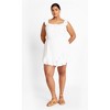 Women's Plus Size Christa Playsuit - ivory | CITY CHIC - image 2 of 4