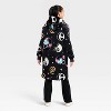 Girls' The Nightmare Before Christmas Oversized Plush Hooded Sweatshirt - Black - 2 of 3