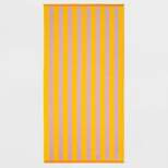 WOW Reversible Beach Towel Cream/Orange/Yellow - Sun Squad™
