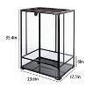 REPTI ZOO  24" x 18" x 36" Reptile High Full Glass Terrarium - 3 of 4