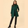 INSPIRE CHIC Women's Stand Collar Double Breasted Slant Pockets Trendy Outwear Winter Coat - 3 of 4