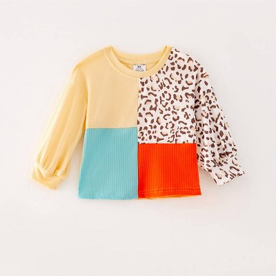 Girl's Wild About Fall Colorblock Top - The Hair Bow Company
