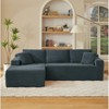 Dolonm 103" L-shaped Modular Cloud Sofa,Compressed Boneless with Deep Seats,No Assembly, for Living Rooms Bedrooms - 4 of 4