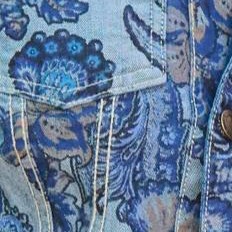 stonewash floral paisley