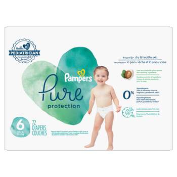 Pampers Pure Protection Diapers Enormous Pack - Size 6 - 72ct