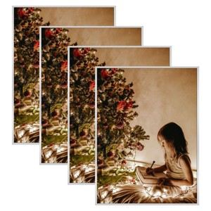 Golden State Art 18x24 Poster Aluminum Picture Frames 0.83 Inch Thickness - Pack of 4 in Black, Gold, Silver - 1 of 4