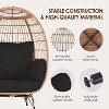 OTSUN Lounge Egg Chair Patio Chairs with 4 Thicken Cushions - 3 of 4