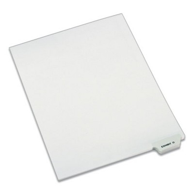 Avery Avery-Style Preprinted Legal Bottom Tab Dividers, 26-Tab, Exhibit O, 11 x 8.5, White, 25/Pack