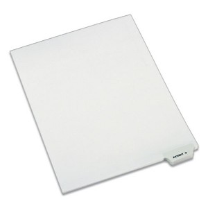 Avery Avery-Style Preprinted Legal Bottom Tab Dividers, 26-Tab, Exhibit O, 11 x 8.5, White, 25/Pack - 1 of 4