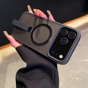 HTUTWOO for iPhone 17/17 Air/17 Pro/17 Pro Max Magnetic Case, Compatible with Magsafe, Translucent Matte Shockproof Kickstand Phone Protective Cover - 1 of 4