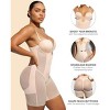 SHAPELLX Strapless Shapewear for Women Deep Plunge Corset Tummy Control Backless Bodysuit Mid Thigh Full Body Shaper—Beige 38 - 3 of 3