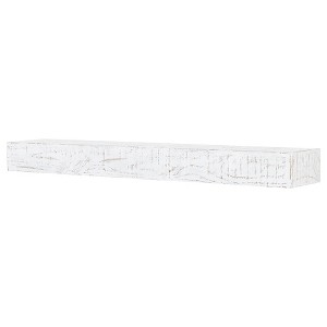 Country Living Hatteras Floating Farmhouse Mantel Shelf in Whitewash - 1 of 4
