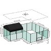 Artloge Large Heavy Duty Metal Chicken Coop Walk-In Chicken Coop Hen Run House Poultry Rabbit Cage with UV & Waterproof Cover for Outside Yard Farm - 3 of 4