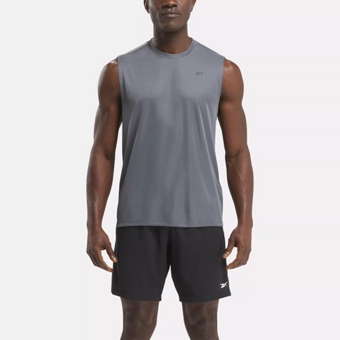 Reebok Training Sleeveless Tech T-shirt S Cold Grey 6 / Black : Target