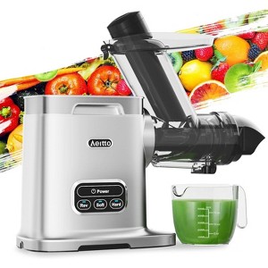 Aeitto Slow juicer Cold Press Juicer, Quiet Juicer machine with Triple Modes, Reverse Function, Easy to Clean, Black - 1 of 4