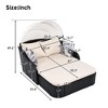 79.9" Outdoor Sunbed with Adjustable Canopy, Double lounge, PE Rattan Daybed, Gray Wicker And Cushion - 4 of 4