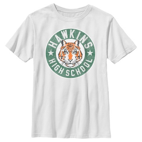 Stranger Things 4 Hawkins High School Green Logo T-Shirt