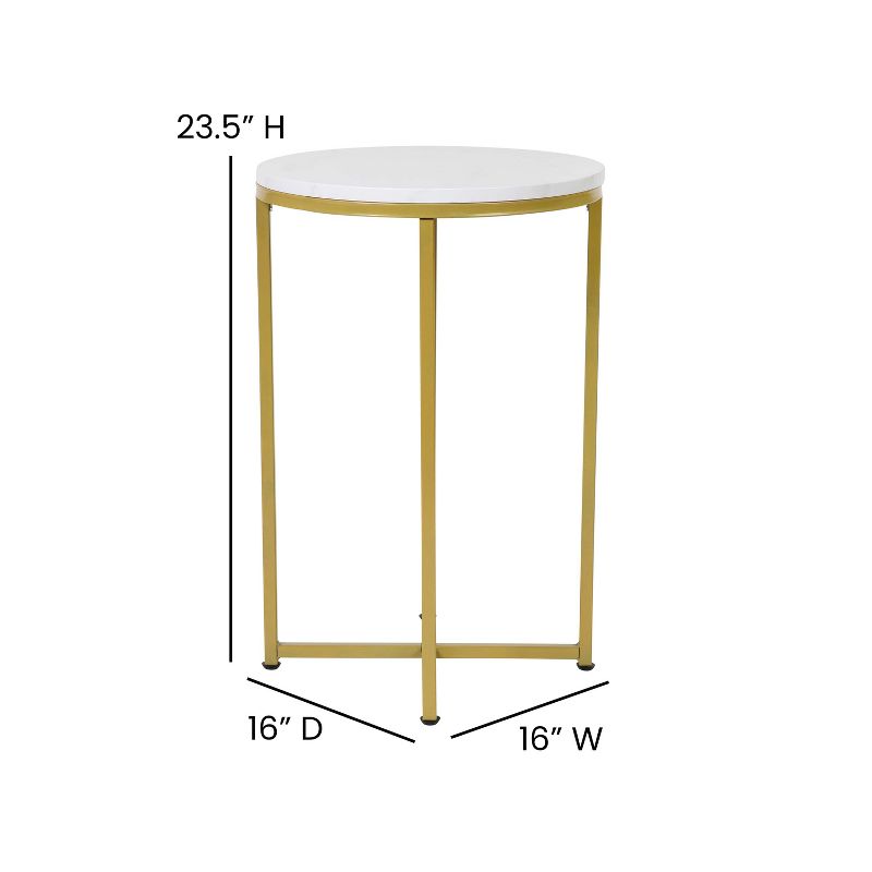 Flash Furniture Hampstead Collection End Table - Modern Laminate Accent Table with Crisscross Frame, 5 of 12