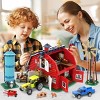 Insoon 1405PCS Western Farm Barn Building Set with Interactive Windmill, Tractor & Animal Playset for Ages 8+ - 2 of 4