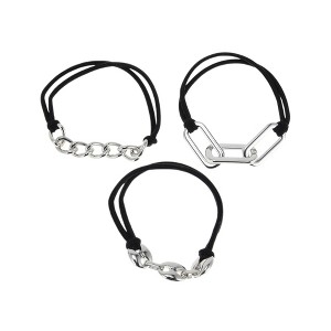 Unique Bargains Elegant Bracelet Scrunchies Hair Elastic Band 3 Pcs - 1 of 4
