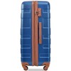 3pcs Luggage Set, ABS Hard Shell Expandable Spinner Luggage, 20'' Airline Certified Carry-on 24'' and 28'' Expandable Hardshell Luggage Lightweight - 4 of 4