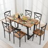 7-Piece Dining Set with a Table and 4 Chairs for Kitchen, Breakfast Nook, Living Room - 2 of 4