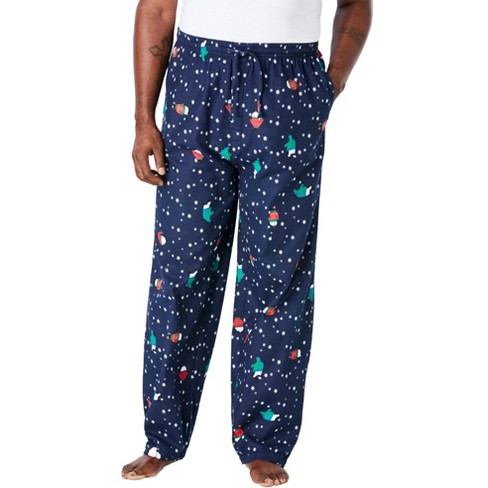 Kingsize Men's Big & Tall Novelty Print Flannel Pajama Pants