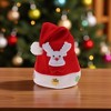 Unique Bargains Christmas Hat Polyester Red 10.24"x13.78" 1 Pc - 2 of 4