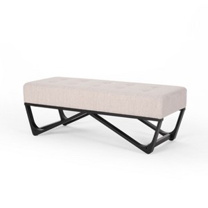 NicBex Modern 47" Bedroom Bench Accent Stools with Button Tufted Top for Bedroom and Entryway - 1 of 4