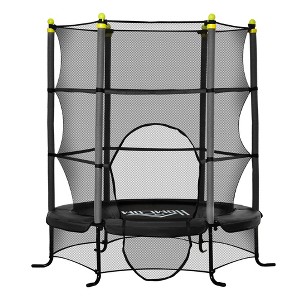 5.3' Kids Trampoline with Safety Enclosure for 3-10 Years - 1 of 4