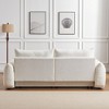 90'' Lamb's Wool 2-Seater Cushion Sofa with 2 Cushions and 2 Ball Pillows, Deep Seat Comfortable Sofa - 4 of 4