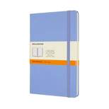 Moleskine Narrow Rule Notebook Hard Cover 8.25"x5" Classic Hydrangea Blue