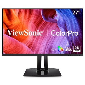 ViewSonic VP2756A-2K 27 Inch IPS QHD 1440p Monitor with Advanced Ergonomics, 100% sRGB Rec 709, Pantone Validated, 90W USB C, HDMI, USB, and - 1 of 4