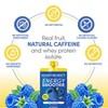 Designer Wellness Energy Smoothie, Real Fruit, 100mg Natural Caffeine, 5g Protein, Low Carb, Zero Added Sugar, Gluten-Free, Blue Raspberry, 12 Count - 4 of 4