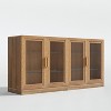 PexFix 31"x62"x16" Sideboard Cabinet with 4 Doors and Storage Multipurpose Organizer for Kitchen Living Room Brown - 2 of 4