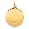 Black Bow Jewelry 14k Yellow Gold Solid St. Anne Medal Charm or Pendant, 15mm (9/16 In.) - 3 of 4