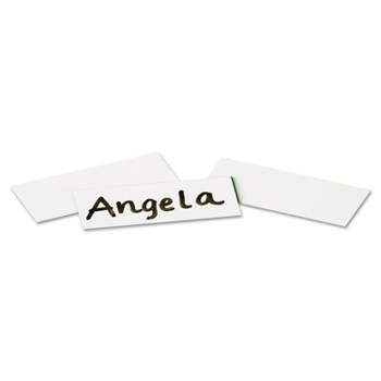 Quartet Magnetic Write-On/Wipe-Off Strips 2w x 7/8h White 25/Pack MWS