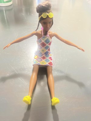 Barbie Fashionistas Doll #210 With Bun And Crochet Halter Dress : Target