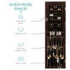 Best Choice Products 6-Tier Standing Mirror Lockable Storage Organizer Cabinet Armoire w/ LED Lights - 3 of 4