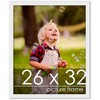 PosterPalooza | Classic Modern White Picture Frame - UV Acrylic, Foam Board Backing, Hanging Hardware - 2 of 4