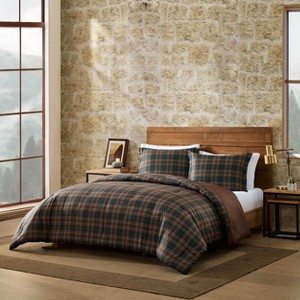 Eddie Bauer Huntley Plaid Comforter Bedding Set Brown - 1 of 4