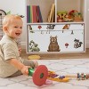 Sweet Jojo Designs Boy Girl Gender Neutral Unisex Fabric Storage Toy Bin Watercolor Woodland Forest Animals Orange Green and Brown - 3 of 4