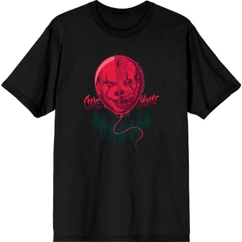 It Chapter 2 Scary Clown Balloon Men's Short Sleeve Tee - image 1 of 2