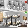 LunaLulinlk 2 Packs Pull-Out Spice Rack Organizer for Cabinets, Slide-Out Design, Multi Purpose Kitchen Cabinet Organizer, Black - 4 of 4